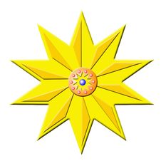 Christmas Star With Balls Royalty Free Stock Images Christmas Star With Balls Royalty Free Stock Images