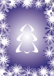 Vector Christmas Tree Royalty Free Stock Images