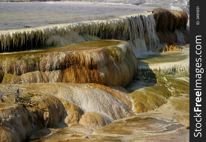 Northern Plains Wyoming Yellowstone Mammoth Hot Springs