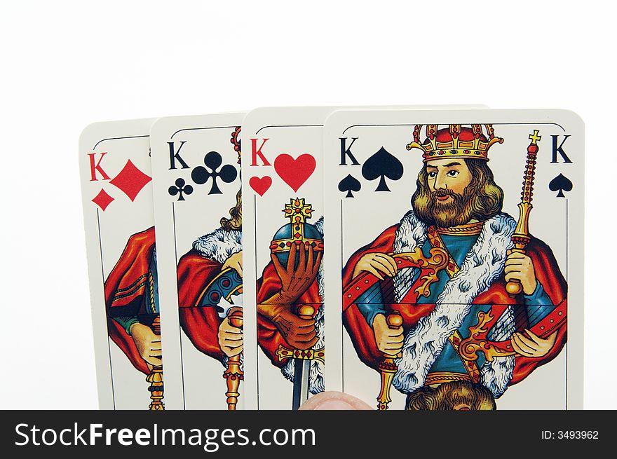 Four kings for a luck. Four kings for a luck