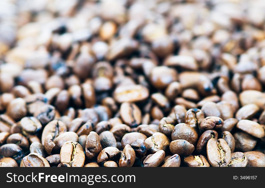 Coffee beans background (shallow focus !)