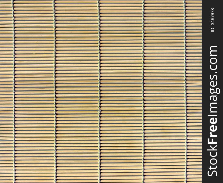 Bamboo stick straw mat, may be used as background