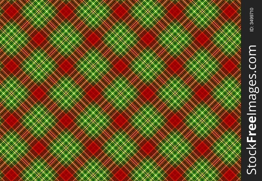 Red, green and black plaid background