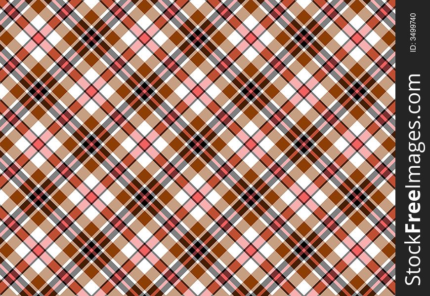 Black, white and brown plaid background
