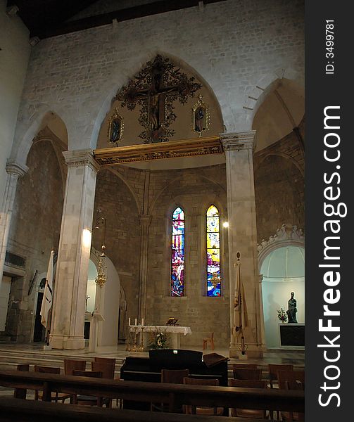 Dubrovnik Cathedral Detail - altar and arcs