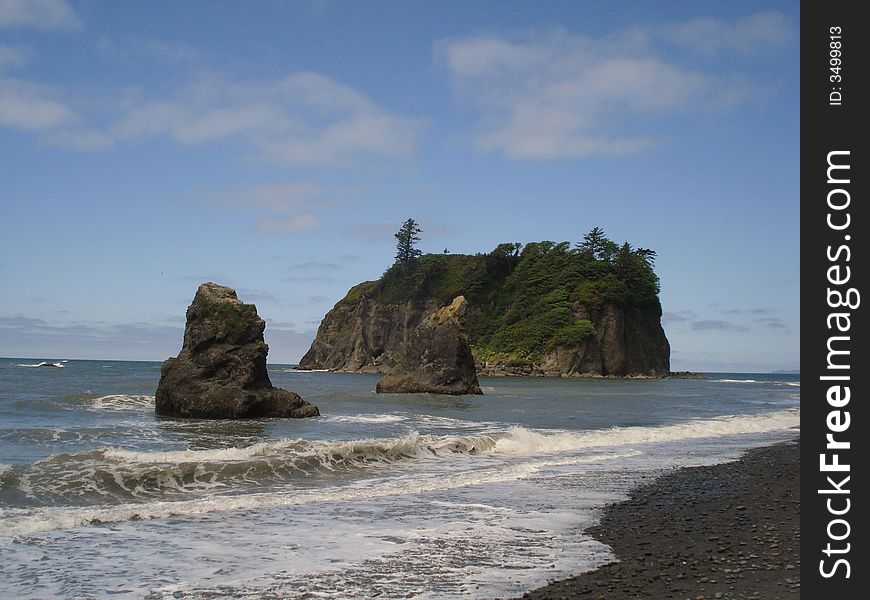Seastacks at Ruby Beach in Olympic National Park.