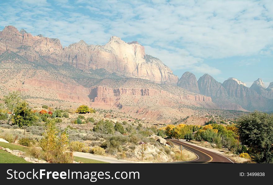 Zion Mountain Landscape