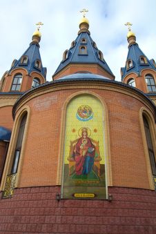 Russia. Temple Of The Icon Of The Theotokos. Stock Photo Russia. Temple Of The Icon Of The Theotokos. Stock Photo
