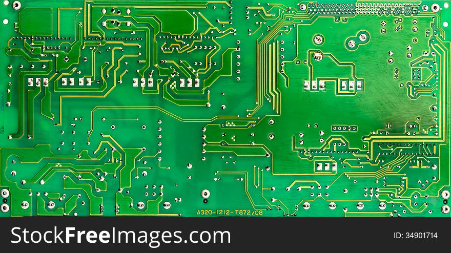 Green circuit board of computer