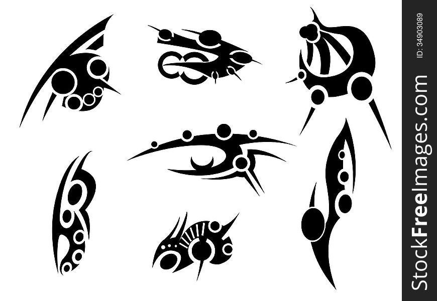 Vector tattoos. Tribal tattoos. Vector tattoos. Tribal tattoos.