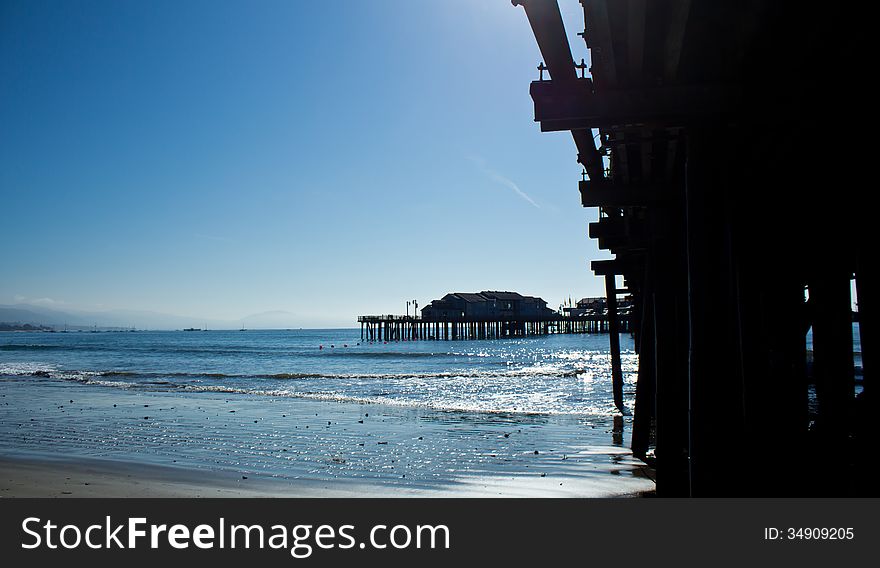 A sunny morning down to S. Barbara Pier. A sunny morning down to S. Barbara Pier