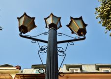 Street Lamp Against The Blu Sky Stock Images Street Lamp Against The Blu Sky Stock Images