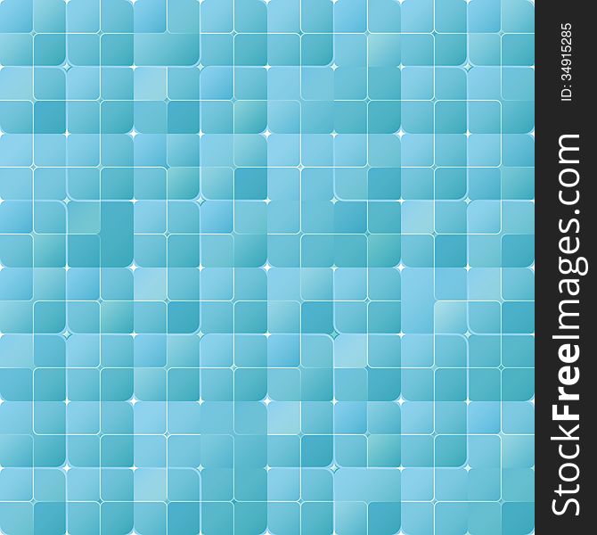 New seamless pattern with blue tiles can use like modern background. New seamless pattern with blue tiles can use like modern background