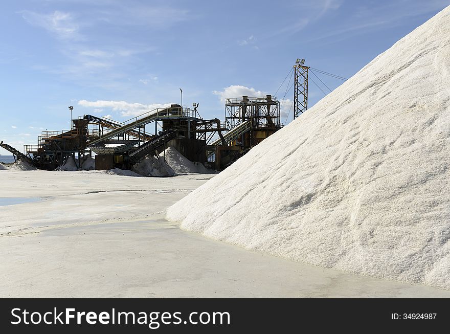 Salt is produced from salt mines or by the evaporation of seawater or mineral-rich spring water in shallow pools.