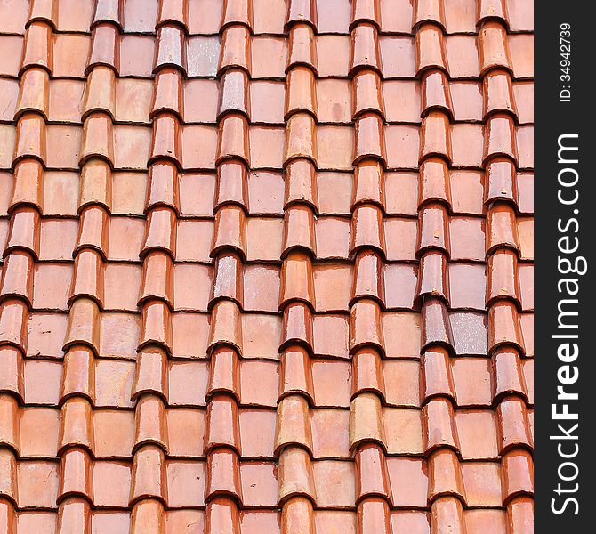 Roof Tile As Background