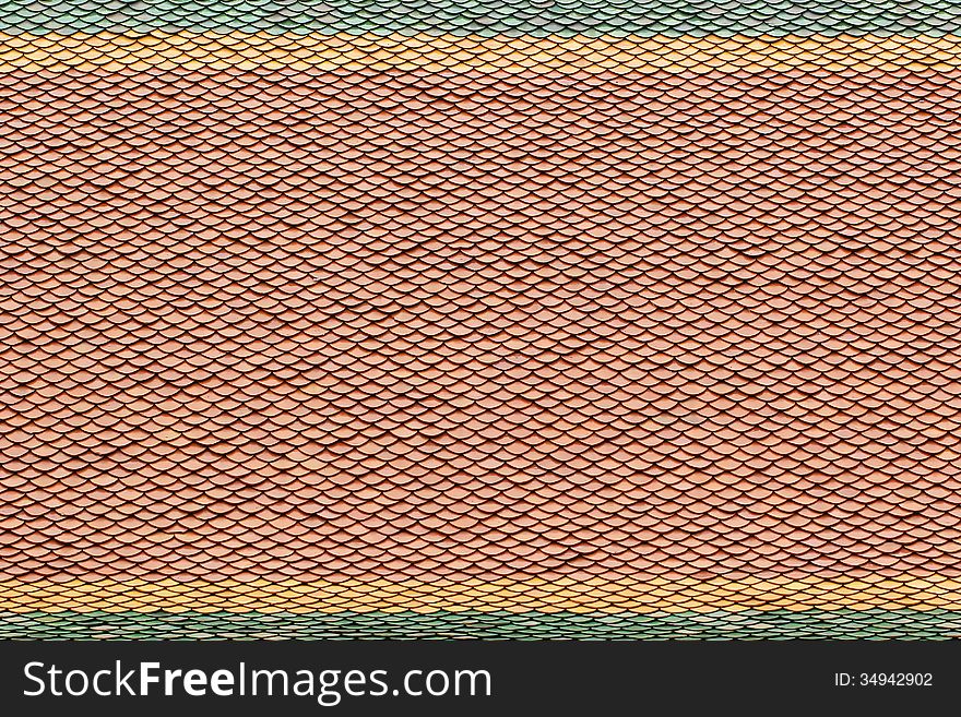 Roof Tile as background or texture