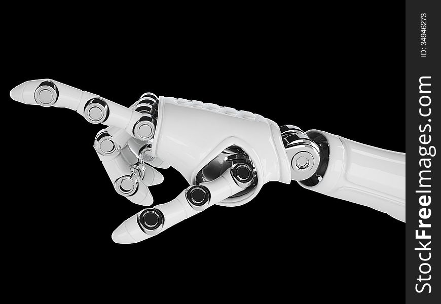 Robot hand technology background