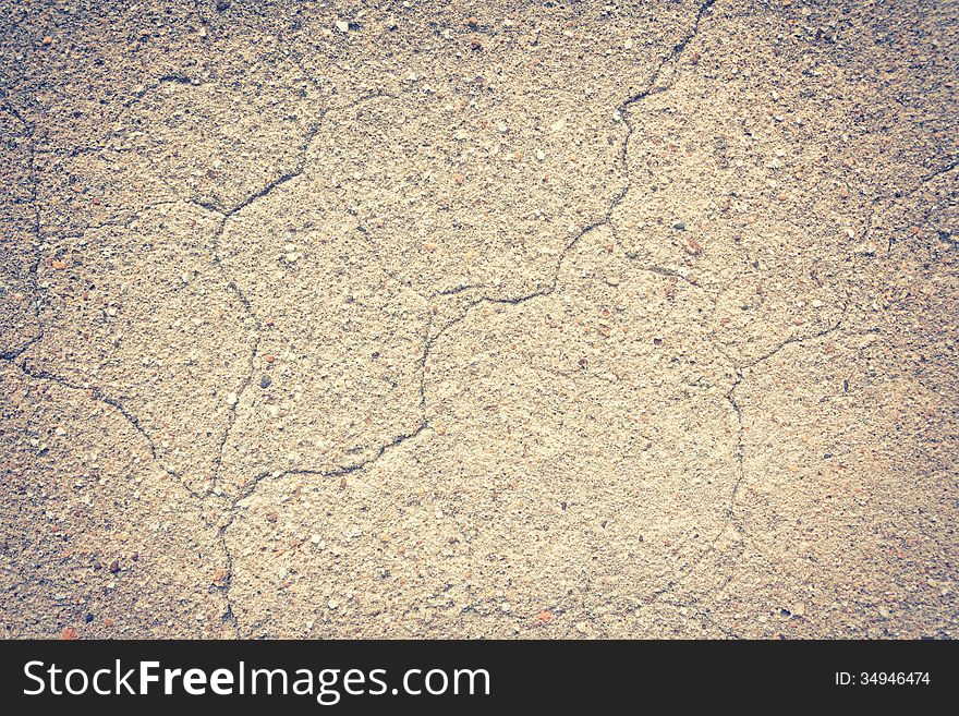 Cement Floor With Small Colorful Stones