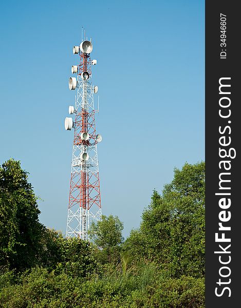 Microwave transmission tower 03