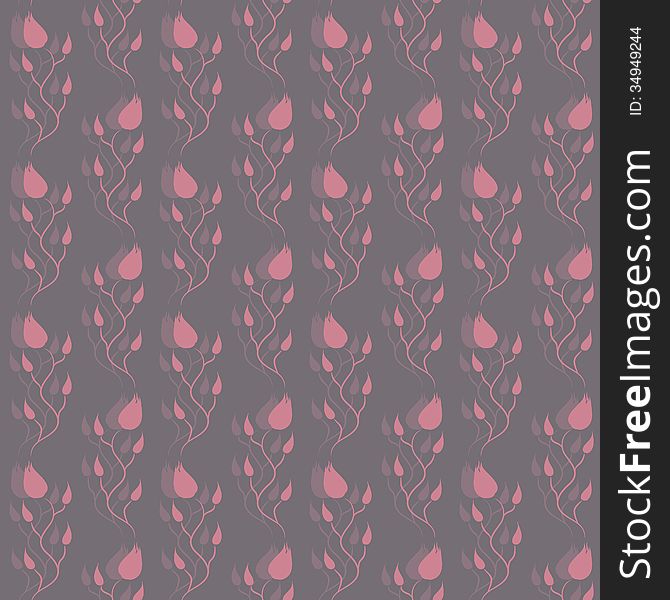 Abstract Floral Seamless Pattern