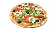 Vegetarian Pizza Rotate Royalty Free Stock Image Vegetarian Pizza Rotate Royalty Free Stock Image