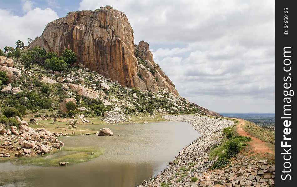 Dried Lake of Kaivara Karanataka