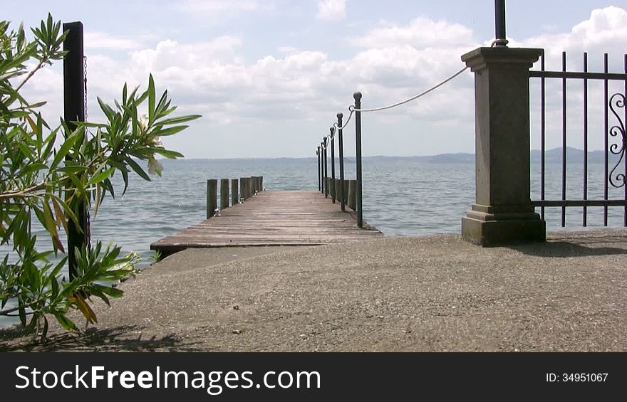 Empty pier