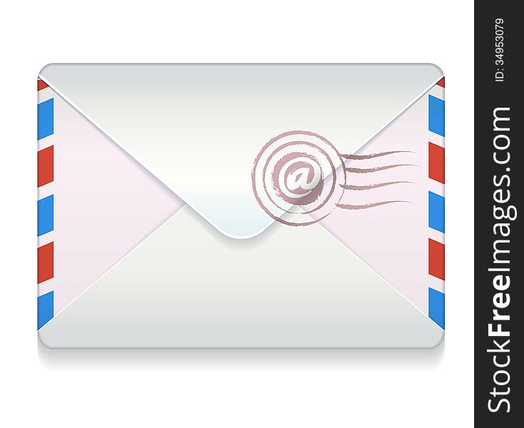 Vector illustration of a mail icon. Vector illustration of a mail icon