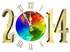 Happy New Year 2014 - America Royalty Free Stock Photography Happy New Year 2014 - America Royalty Free Stock Photography