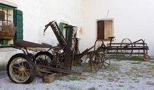Old Farming Tools And Vehicles Royalty Free Stock Images Old Farming Tools And Vehicles Royalty Free Stock Images