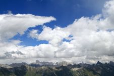 Mountain Peaks In Dombai. Stock Photo Mountain Peaks In Dombai. Stock Photo