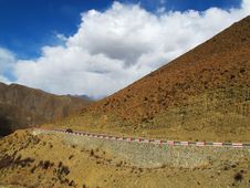 Tibet Plateau Road Royalty Free Stock Photos Tibet Plateau Road Royalty Free Stock Photos