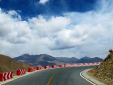 Tibet Plateau Road Royalty Free Stock Photo Tibet Plateau Road Royalty Free Stock Photo
