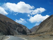 Tibet Plateau Road Royalty Free Stock Photography Tibet Plateau Road Royalty Free Stock Photography