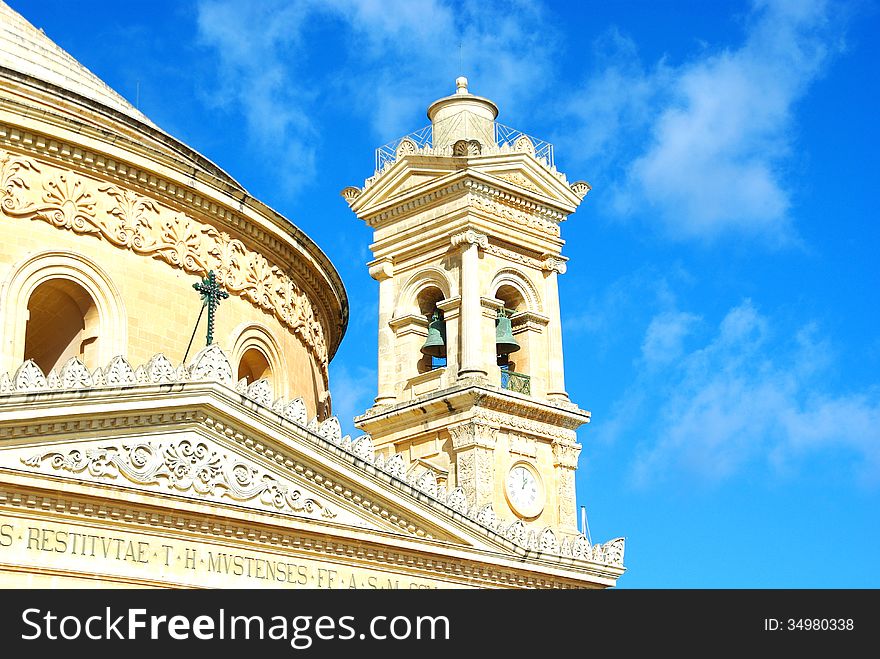 Church of St. Mary, Mosta, Malta. Church of St. Mary, Mosta, Malta