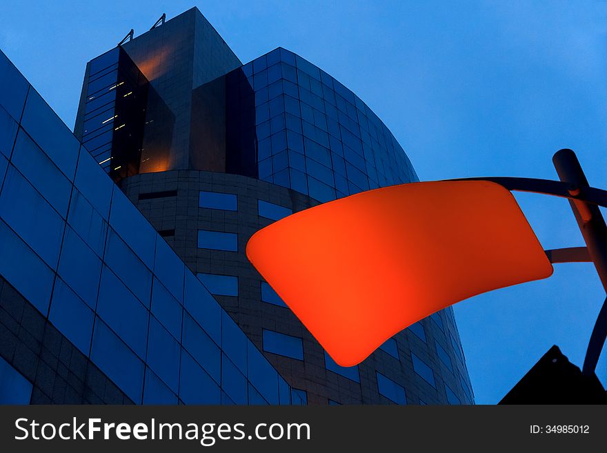 A modern office building in the center of Bucharest, Romania. A modern office building in the center of Bucharest, Romania