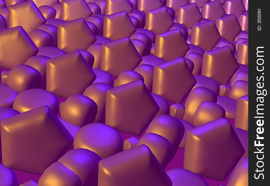 3D - Abstract lilac pattern. 3D - Abstract lilac pattern