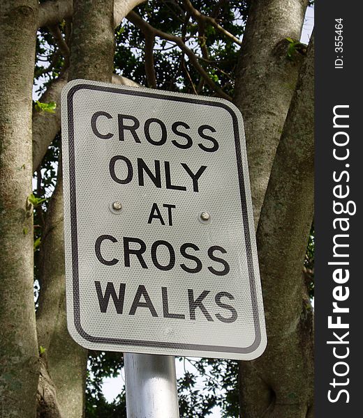 Cross only sign