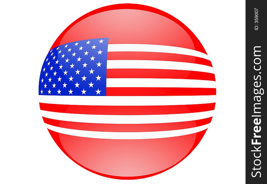 A USA flag in marble. A USA flag in marble