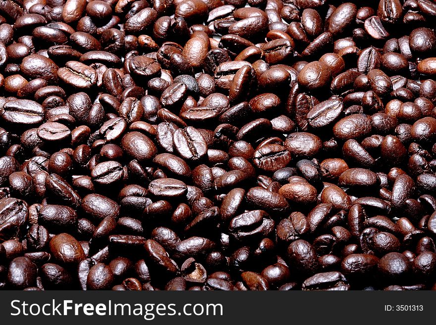 Grains of true aromatic coffee, being suitable as the background or the element promotion.