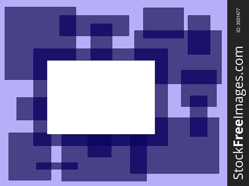 Blue rectangle frame