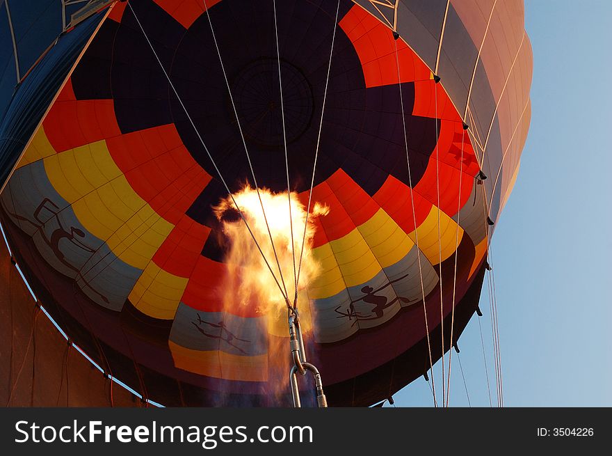 Hot Balloon Nozzle Flame