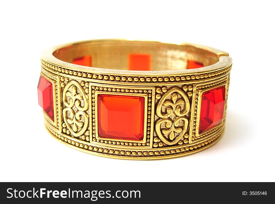 Golden Bracelet Isolated