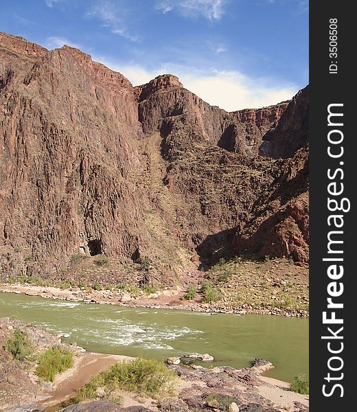 The Picture of Colorado River was taken in Grand Canyon National Park.