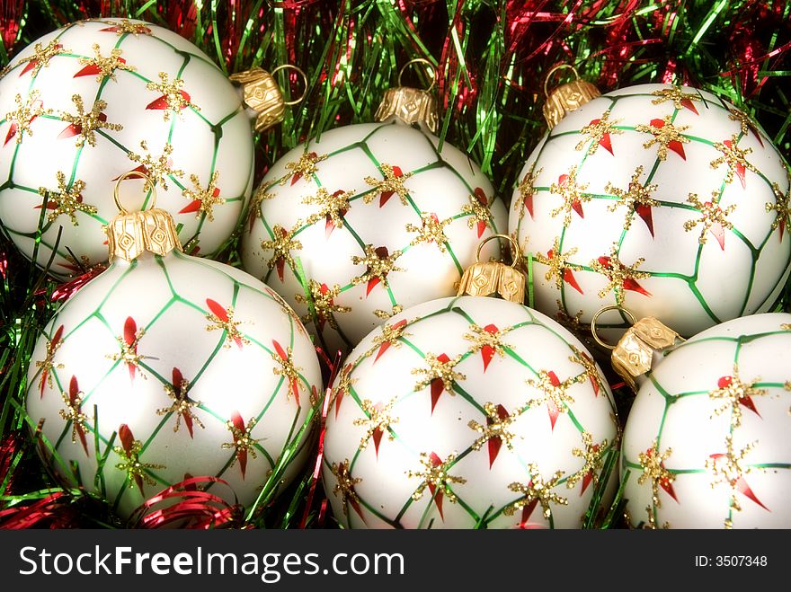 Mouth blown Italian Christmas ornaments
