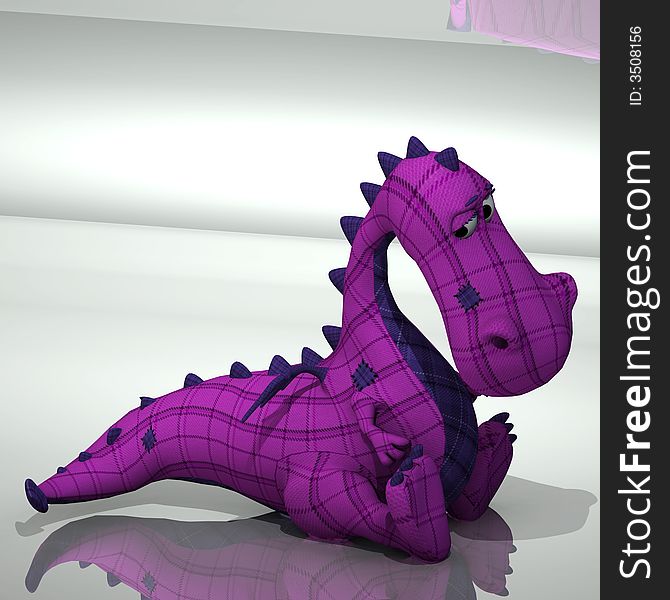 A very cute and lovely cartton dragon made out of plush Image contains a Clipping Path / Cutting Path for the main object. A very cute and lovely cartton dragon made out of plush Image contains a Clipping Path / Cutting Path for the main object