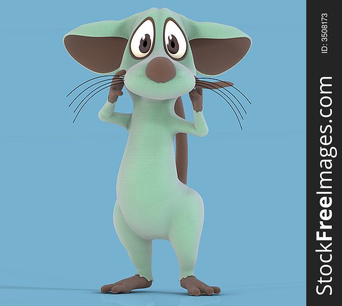 Cute Cartoon Mouse Or Rat