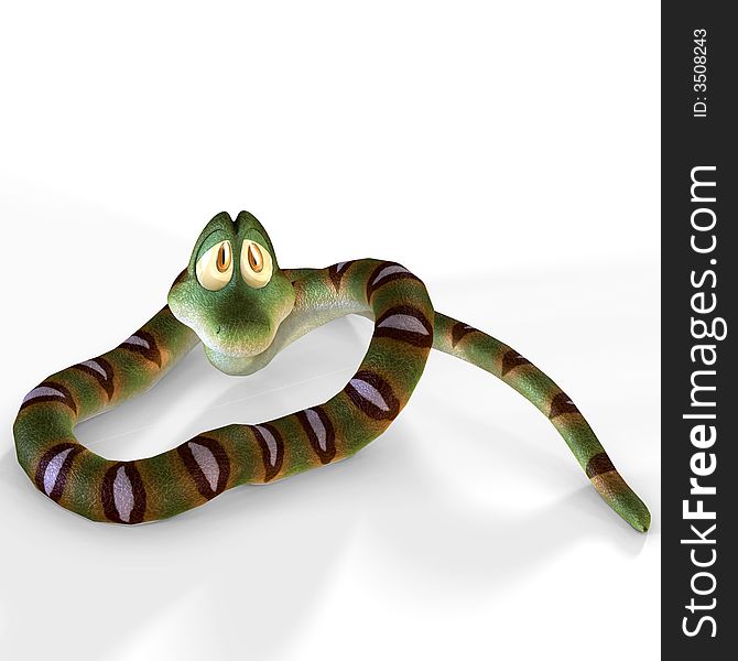 Cute Cartoon Snake