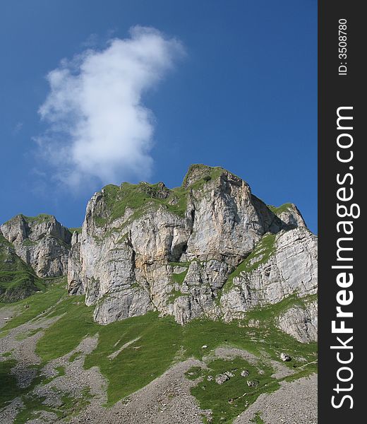 Swiss Alps in Appenzell region
