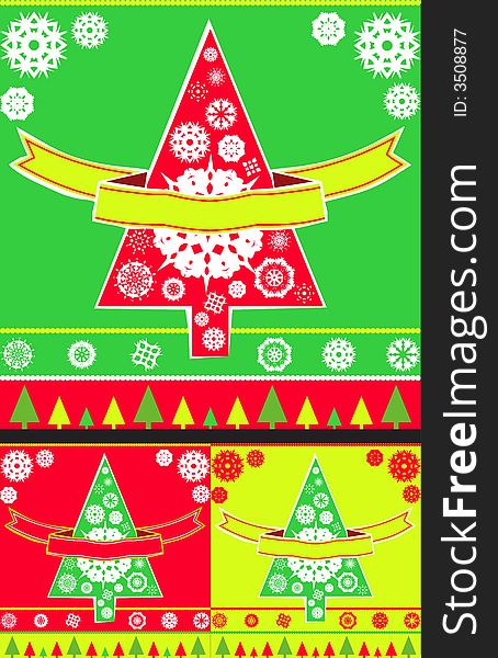 Christmas tree card